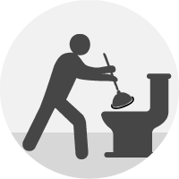 public toilets blockage